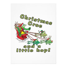 christmas croc a little hop frogs and crocodile announcements