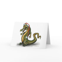 Christmas Crocodile Greeting Card