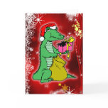 Christmas Crocodile Card