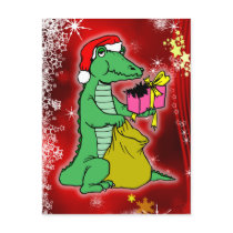Christmas Crocodile Postcards