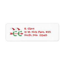 Christmas Cross Country Running labels
