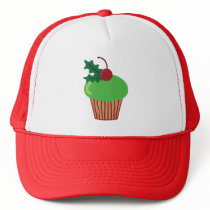 Christmas Cupcake Mesh Hats