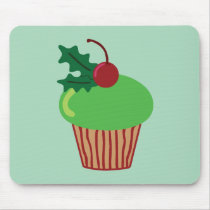 Christmas Cupcake Mouse Pads