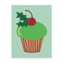 Christmas Cupcake Postcard