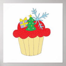 Christmas Cupcake Poster