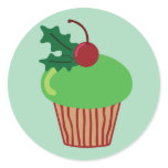 Christmas Cupcake stickers
