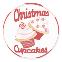 Christmas Cupcakes Stickers