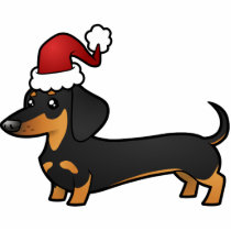 Christmas Dachshund Ornament (smooth coat)