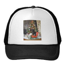 Christmas Dachshund Style Trucker Hat