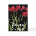 "Christmas Day" Red Tulips Card & Poem