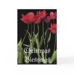 "Christmas Day" Red Tulips Card & Poem
