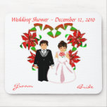 Christmas/December Wedding Shower Mousepad