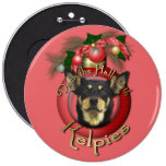 Christmas - Deck the Halls - Australian Kelpie Pin
