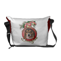 Christmas - Deck the Halls - Beagles Courier Bags