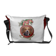 Christmas - Deck the Halls - Beagles Messenger Bags