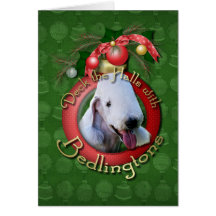 Christmas - Deck the Halls - Bedlingtons Greeting Card