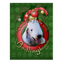 Christmas - Deck the Halls - Bedlingtons Postcard
