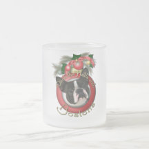 Christmas - Deck the Halls - Boston Terrier Coffee Mug
