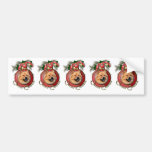 Christmas - Deck the Halls - Chow Chows - Cinny Bumper Sticker