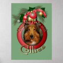 Christmas - Deck the Halls - Collie - Natalie Print