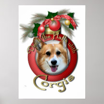 Christmas - Deck the Halls - Corgis - Owen Posters