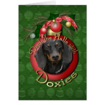 Christmas - Deck the Halls - Doxies - Winston Cards