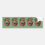 Christmas - Deck the Halls - Pitties - Tigger Bumper Stickers