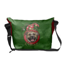 Christmas - Deck the Halls - Pitties - Tigger Commuter Bags