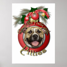Christmas - Deck the Halls - Pitties - Tigger Posters