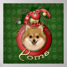 Christmas - Deck the Halls - Poms Posters