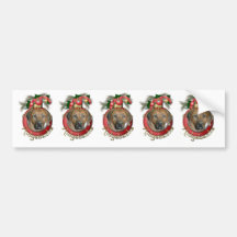 Christmas - Deck the Halls - Ridgebacks Bumper Stickers