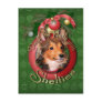 Christmas - Deck the Halls - Shelties - Cooper Post Card