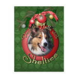 Christmas - Deck the Halls - Shelties Post Card