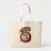 Christmas - Deck the Halls - Shiba Inu Bag