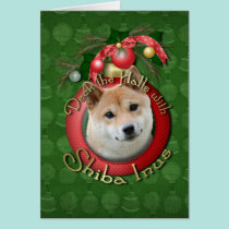 Christmas - Deck the Halls - Shiba Inu cards