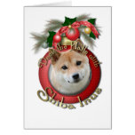 Christmas - Deck the Halls - Shiba Inu Greeting Card