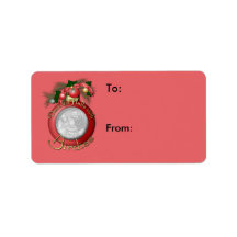 Christmas - Deck the Halls with Birdies Personalized Address Labels