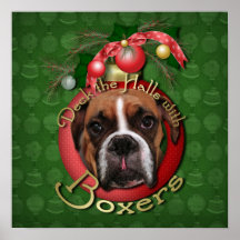Christmas - Deck the Halls with Boxers - Marnie Print