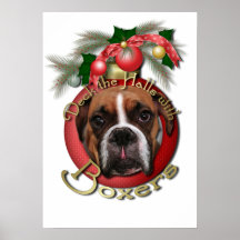 Christmas - Deck the Halls with Boxers - Marnie Print