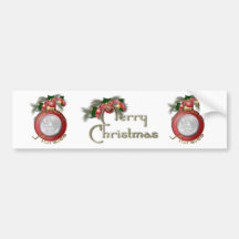 Christmas - Deck the Halls with Horsies Bumper Stickers