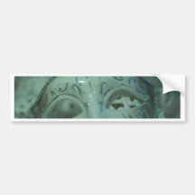 Christmas decoration tinsel mask bumper sticker