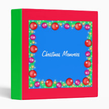 Christmas Decorations 3-Ring Binder