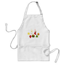 Christmas decorations illustration aprons