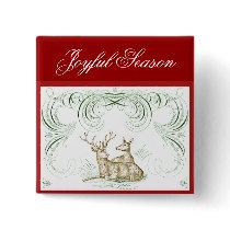 Christmas Deer Buttons