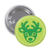 Christmas Deer Mini Button buttons