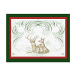 Christmas Deer postcards