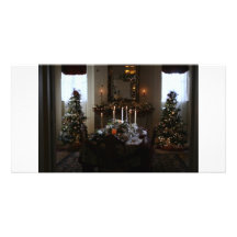 Christmas Dinner At The Mansion Photo Cards