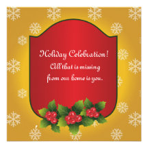 Christmas Dinner Cocktail Party Invitation