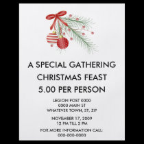 Christmas Dinner Flyer flyers