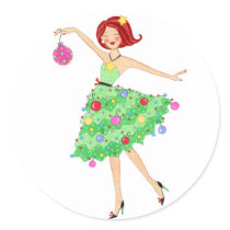 Christmas Diva Sticker